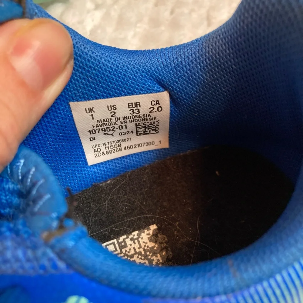 Puma Royal Blue Athletic Shoes - Picture 2 of 2